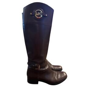 ⭐️ Women Michael Kors Brown Riding Boots Size 8.5 Preppy Quiet Luxury Equestrian